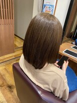 美容室ヒラトヤ 仙北店&nbsp;艶カラーアッシュベージュ☆ナチュラルストレートミディ20代30代