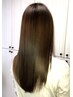 髪の細い方でも　ボリューム感と艶　髪質改善ストレート