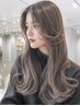 カラー+髪質改善トリートメント+韓国風前髪カット