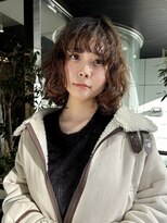 ヘアーアンドメイク ビス(HAIR&MAKE bis) ボブパーマ　ふわっとした質感　乾いたstyling【kotomi】