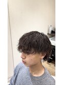 波巻きパーマ