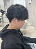 大人気マッシュ波巻きパーマ