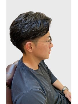 銀座マツナガ 浅草店 ツーブロックゆるふわナチュラル癖毛風パーマ