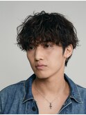 渋谷緩めシャドウパーマツイストスパイラルパーマメンズマッシュ