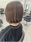 ミニボブ　トリートメント　カラー　艶髪