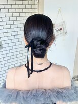 フェリーチェ(Felice)&nbsp;カチモリヘア タイトヘア ベロアリボン 参列ヘア お呼ばれヘア