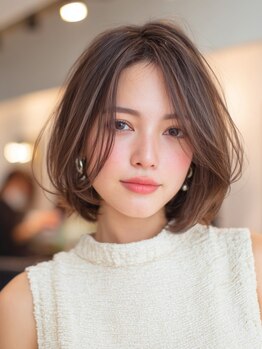 シーバイサイン(sea by Sign)の写真/結べるボブが人気♪こだわりのカット技術でどこから見ても美シルエットに♪小顔に魅せるカット技術が人気☆