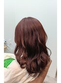 赤みブラウン【セミロング】
