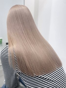 サンクマーケット 渋谷(cinq MARKET) 渋谷ブリーチカラーダブルカラーミルクティーベージュカラー韓国