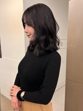 ローレンアオ(LOREN AO) 黒髪カタログ/クラゲヘアー/オリーブグレー/矢場町