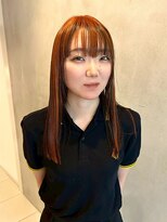 リアン(Lien) 透明感オレンジブラウン/艶髪/ストレート