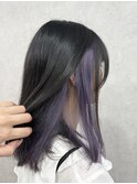 ブリーチ１回～インナーラベンダーカラー♪