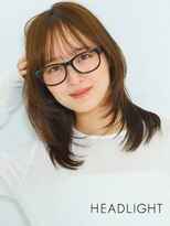 アーサス バイ ヘッドライト 本八幡店(ursus by HEADLIGHT)&nbsp;小顔似合わせ大人ミディアムレイヤー韓国くびれイメチェンウルフ