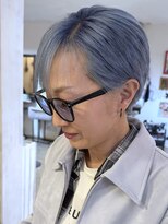 ブレイズヘアー(BLAZEhair)&nbsp;【バリキャリスタイル】アクアブルー×ブリーチ３回