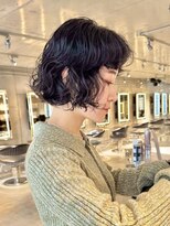 スクリーンギンザメゾン 銀座(SCREEN GINZA MAISON.) ミルクティーブロンド/ダークブルー/デジタルパーマ/銀座
