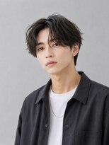 メンズ レガロ 八尾(MEN'S regalo)&nbsp;韓国マッシュセンターパートダウンパーマニュアンスパーマウルフ