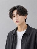 韓国マッシュセンターパートダウンパーマニュアンスパーマウルフ