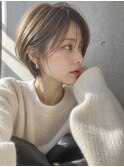 【NOA】ハンサムショート×シースルーバング×ブラウンベージュ