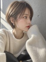 ノア(NOA) 【NOA】ハンサムショート×シースルーバング×ブラウンベージュ