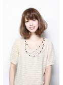 大人可愛いボブパーマ