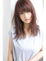 ロゼ 石橋(Rose)&nbsp;【Rose】ラベンダーピンク×ニュアンスセミロング★★