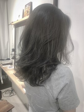 ヘアーアンドアトリエ マール(Hair&Atelier Marl) 【Marlお客様スタイル】ネイビーブラックカラー