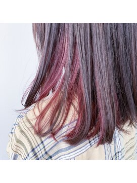 テクライズ 豊橋店(TECHRISE) カジュアルピンク×インナーカラー