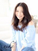 ニーケ 池袋 池袋西口(nike)&nbsp;【nike池袋　池袋西口店】　小顔ミディアム&外国人風カラー