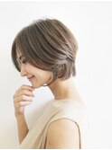 美髪マニッシュショートネイビーカラー