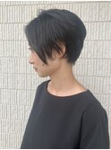 黒髪ハンサムショート/前下がりショート☆20代30代40代