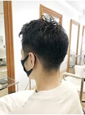 かき上げヘア ニュアンスマッシュ サイドパート 韓国マッシュ