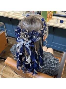 マカリィ 品川店(Makalii) お花ハーフアップ