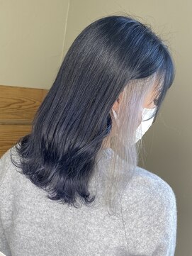 メリー ひたちなか(MERRY) 外ハネボブ×ヴェールウェーブ☆切りっぱなし風 大人ロブ