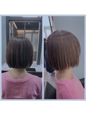 切りっぱなしボブ
