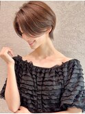川村利幸/オシャレショート×グレージュK