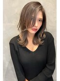 くびれハイレイヤー斜めバング n1.9