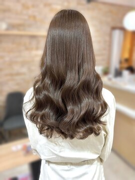 アロマヘアルーム 横浜店(AROMA hair room) ミルクティーグレーベージュ/ゆるふわパーマ/美髪/横浜/横浜西口