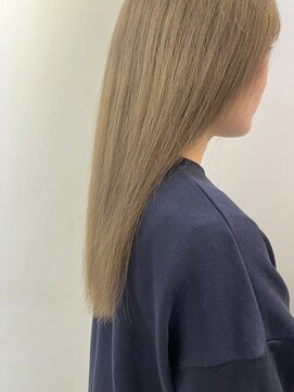 ベンジー 中目黒店(benji) 【お客様スタイル】ミルクティ-ベ-ジュxブリーチxミディアム