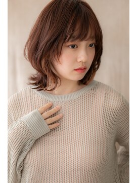 カバーヘア ブリス 北浦和(COVER HAIR bliss) フレンチカジュアルイヤリングカラーボブウルフZ北浦和20代30代