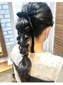 ポニーテールアレンジ