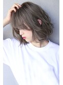 【CANVAS】ミントアッシュ＿くすみブルー＿ボブレイヤー