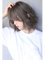 ザ キャンバス ミヤザキツネヒサ(THE CANVAS 宮崎恒久)&nbsp;【CANVAS】ミントアッシュ＿くすみブルー＿ボブレイヤー