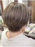 似合わせカット/白髪ぼかし/明るい白髪染め/函館