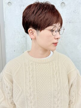 モリオ(morio) オレンジブラウン/大人可愛いベリーショート/ショートレイヤー