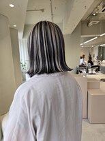 キーン 立川店(keen)&nbsp;【keen×miho 】　肩上切りっぱなしボブ　アンブレラカラー