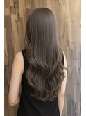 ♪透明感グレージュ◎ゆる巻きロング