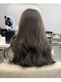 【山崎あゆみ】ブリーチなしダブルカラー オリーブベージュ