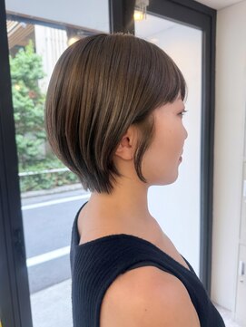 フラム 渋谷(flamme) ◯ショート×グレージュ