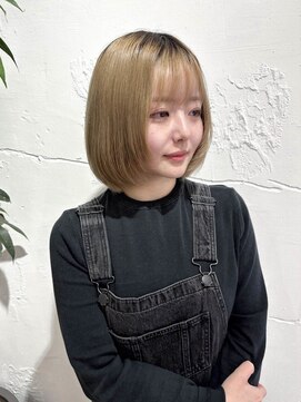 エルサザビューティー 神戸三宮(Elsa the beauty) 30代大人可愛いひし形ミディアムレイヤー