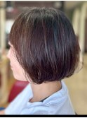 大人かわいい30代40代50代ショートボブスタイル
